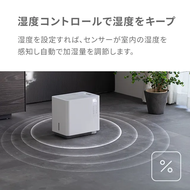 モダンデコ　気化式加湿器 5.5L 気化式加湿器 上部給水式｜モダンデコ公式｜インテリア・家具の
