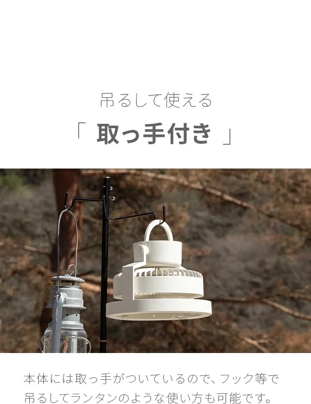 吊るして使える「取っ手付き」
