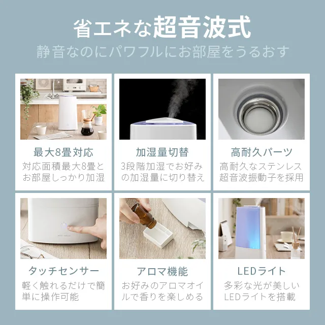 超音波加湿器 3.0L｜モダンデコ公式｜インテリア・家具の総合通販