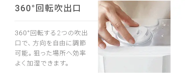 360度回転吹出口