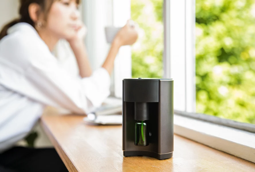 アロマディフューザーの使用イメージ。