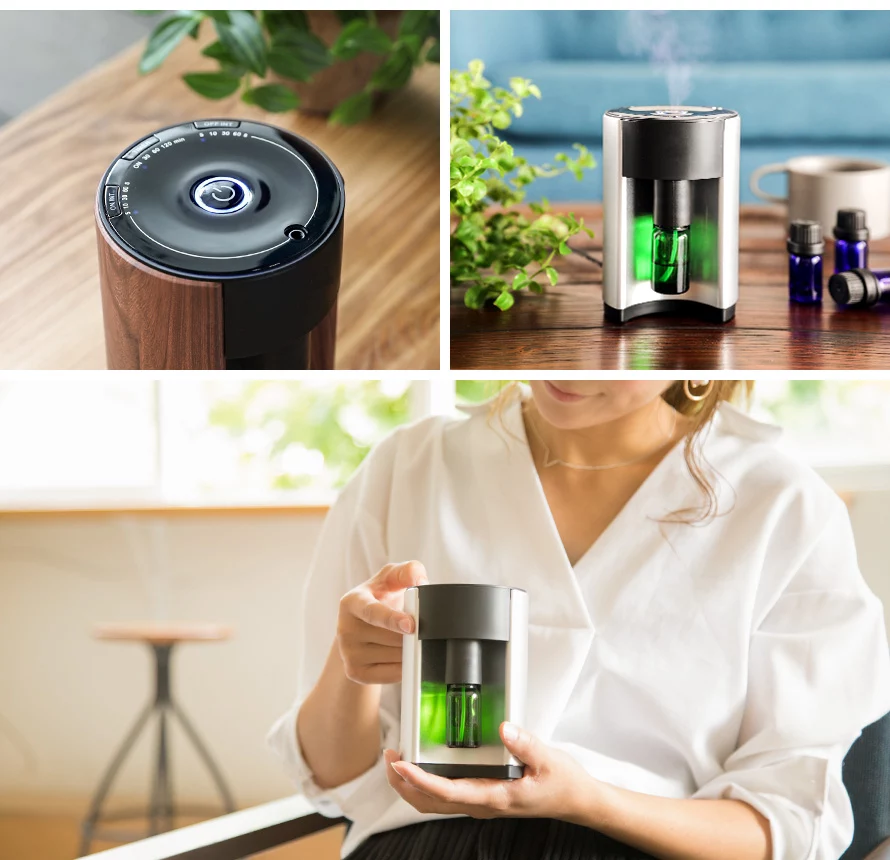 アロマディフューザーの使用イメージ。