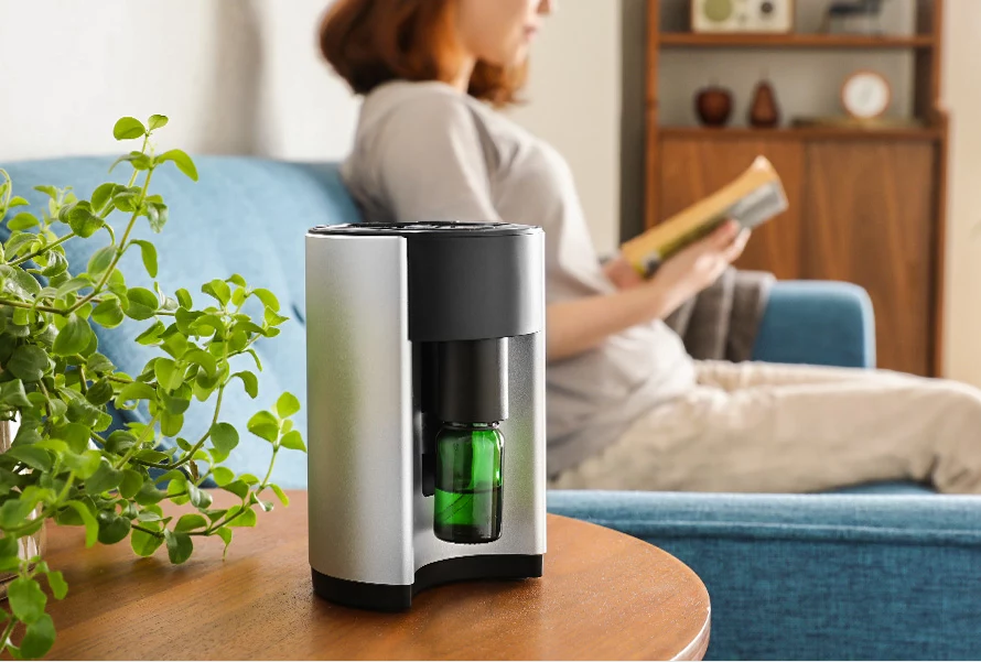 アロマディフューザーの使用イメージ。