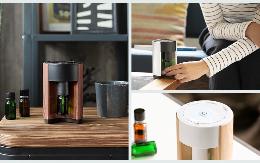 アロマディフューザーの使用イメージ。