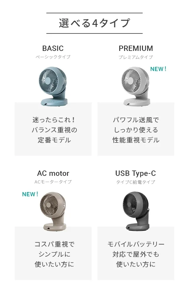 360°首振り サーキュレーター ACモータータイプ｜モダンデコ公式