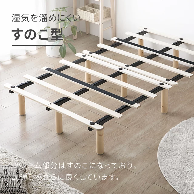 ◆[新品未使用]モダンデコ セミダブル ボンネルコイル脚付きマットレス セミダブル] 脚付きマットレス 脚長25cm ボンネルコイル｜モダンデコ