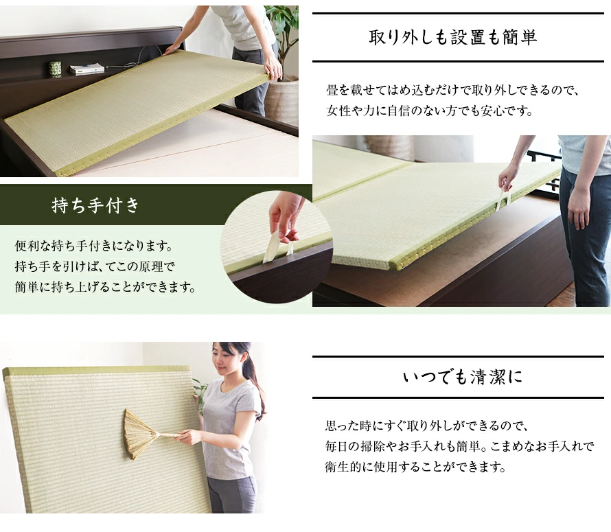 取り外しも設置も簡単、持ち手付き、いつでも清潔に