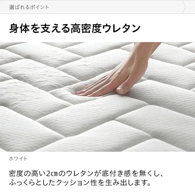ポケットコイルマットレス プレミアム 厚さ20cm S/SD/D｜モダンデコ