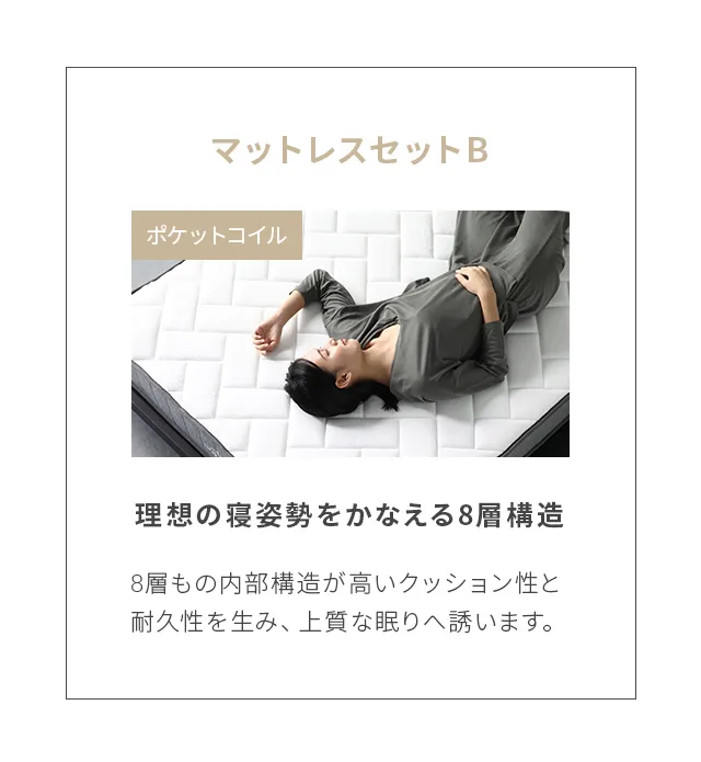 S/SD/D/Q 大容量収納] コンセント機能付きベッド 収納左右組み換え可能