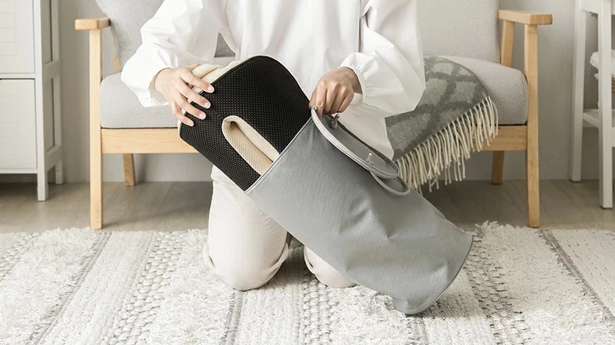 収納バッグでコンパクトに