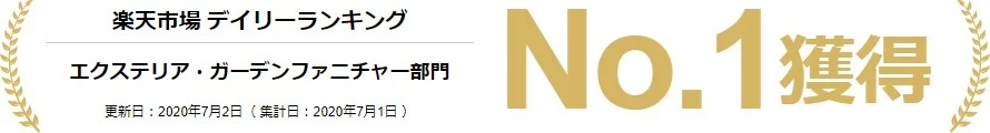 楽天市場デイリーランキングNo.1獲得