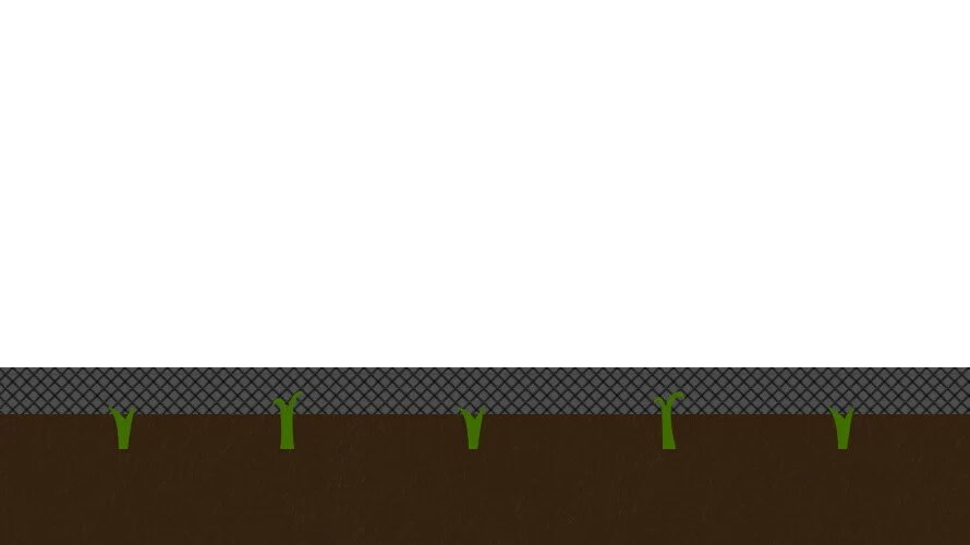 高密度な生地により、鋭い茎を持つ雑草もしっかりと防ぐことができます。