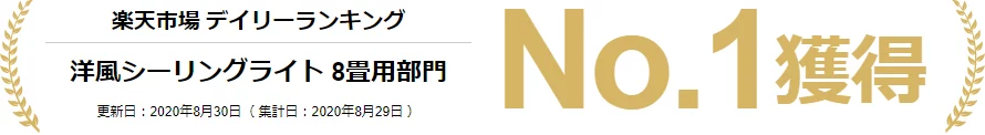 楽天市場デイリーランキングNo.1獲得