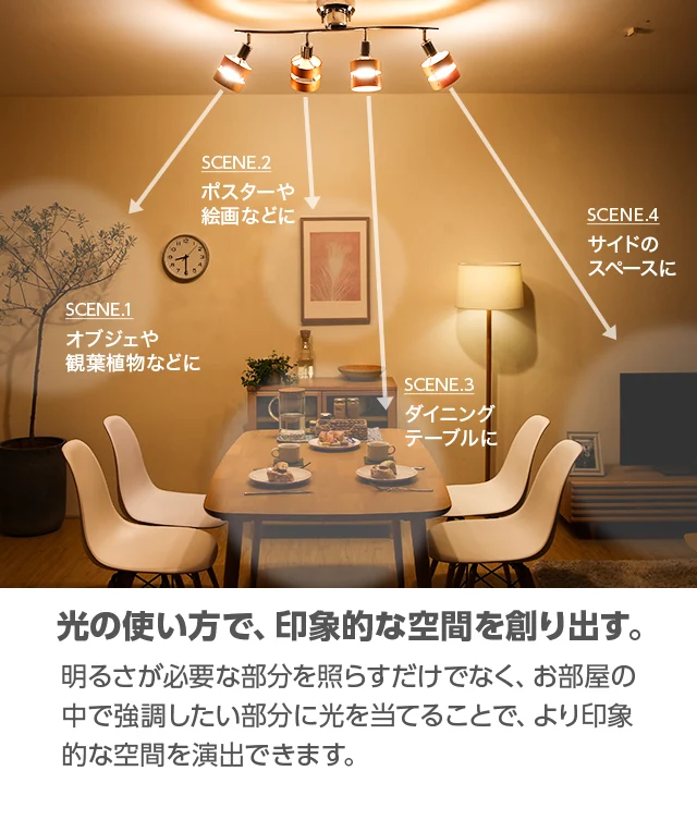 リモコン付 LEDシーリングライト 4灯タイプ｜モダンデコ公式