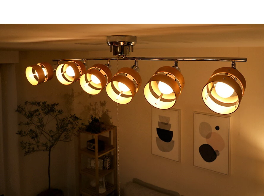 LEDシーリングライト6灯タイプ昼光色LED付の使用イメージ