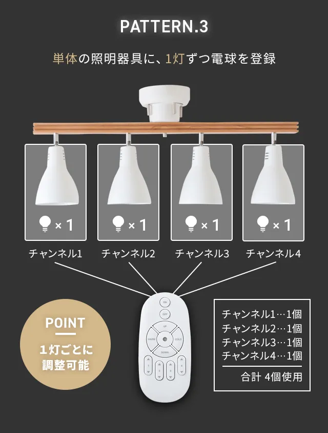 調光調色LED電球 専用リモコン｜モダンデコ公式｜インテリア・家具の