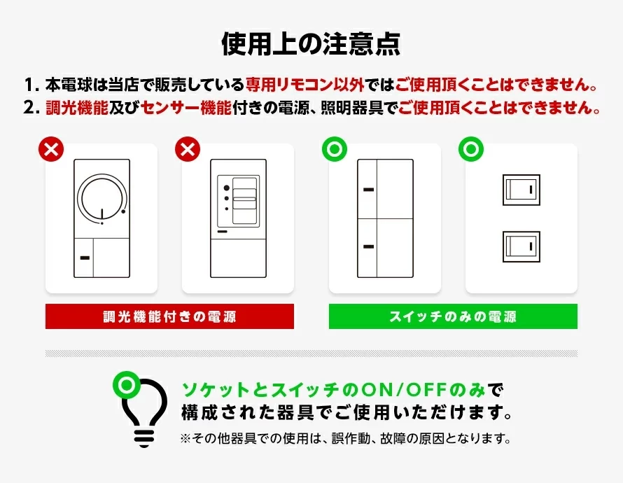 使用上の注意点