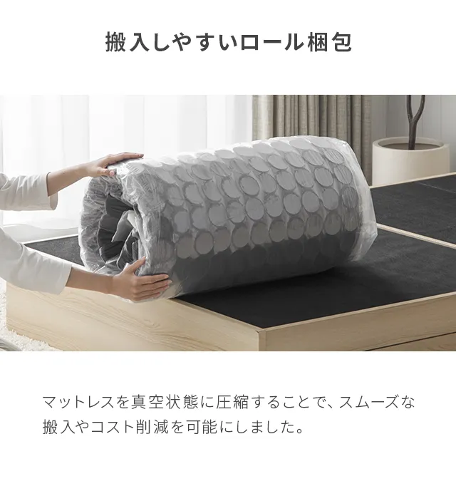 3ゾーンポケットコイルマットレス 厚さ22cm D｜モダンデコ公式