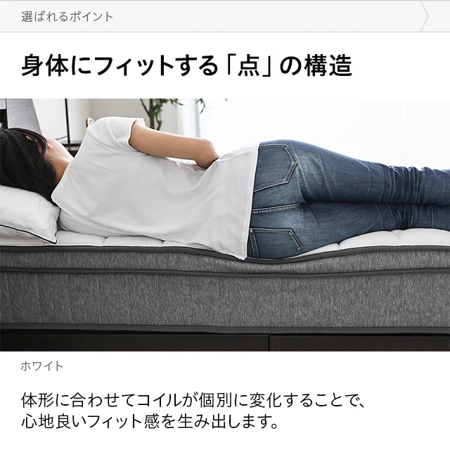 極厚25cm マットレス ダブル ポケットコイル 体圧分散 高密度ウレタン ポケットコイルマットレス プレミアム 超極厚 厚さ25cm S/SD/D
