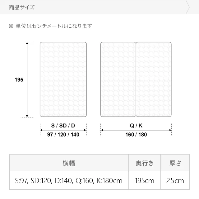 新品 マットレス ポケットコイル 厚さ25cm 高反発 97×195×25cm ポケットコイルマットレス プレミアム 超極厚 厚さ25cm S/SD/D