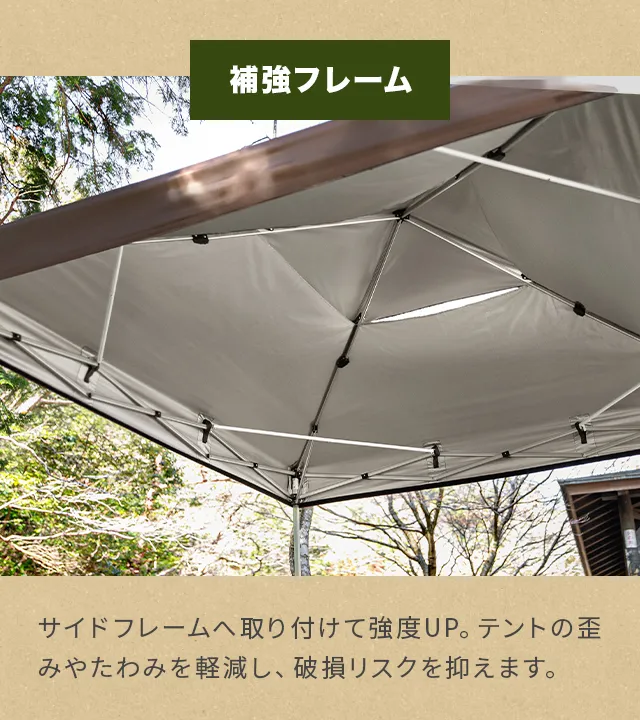 タープテント UVカット 風に強い 防水 新開発のブラックコーティング
