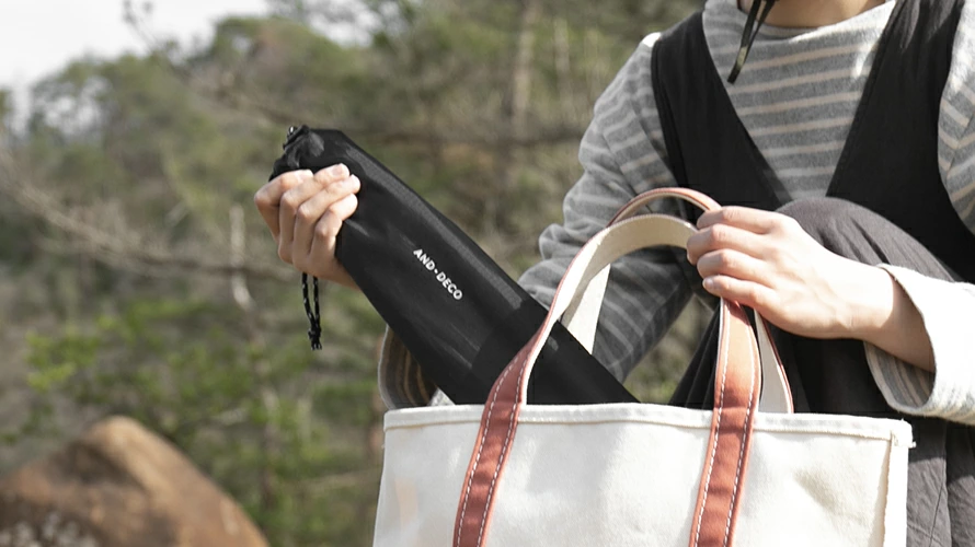 バックパックにも入るコンパクト収納
