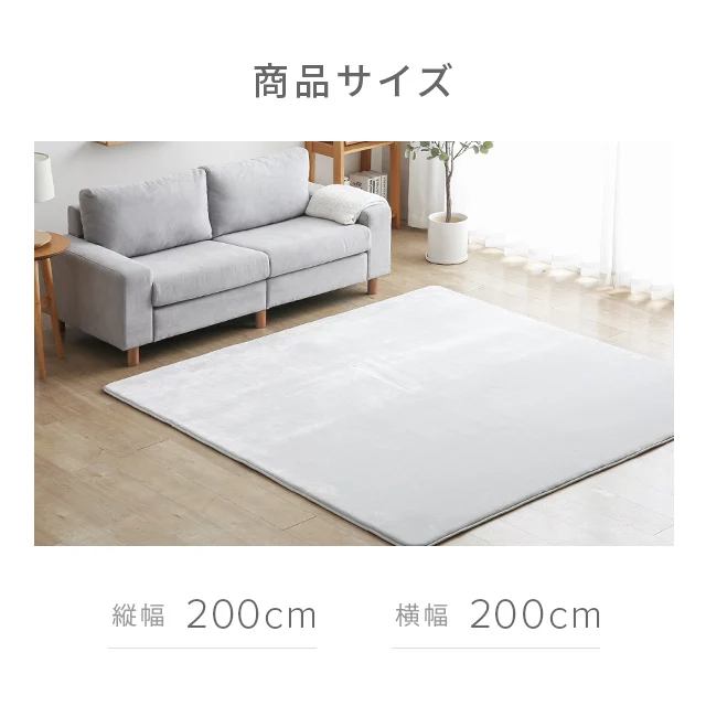 低反発ラグ 200×200cm｜モダンデコ公式｜インテリア・家具の総合通販