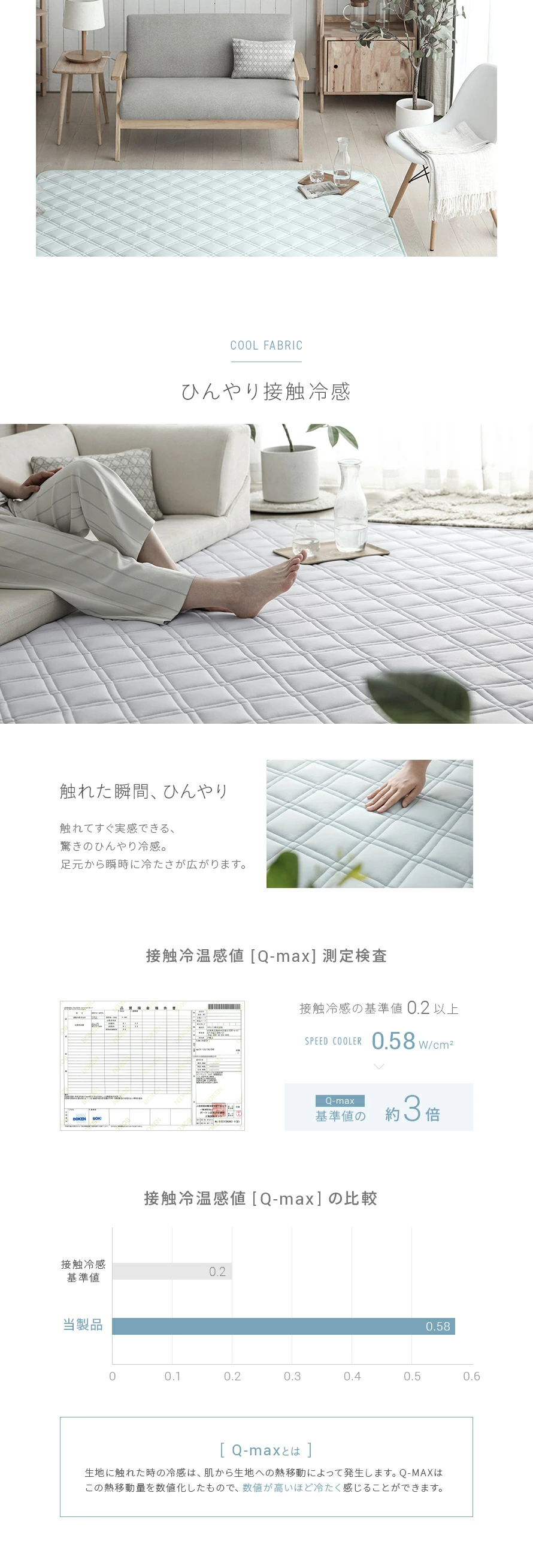 ひんやり接触冷感