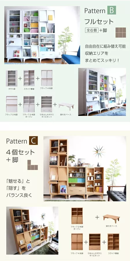 組み合わせレイアウト、PatternB、PatternC