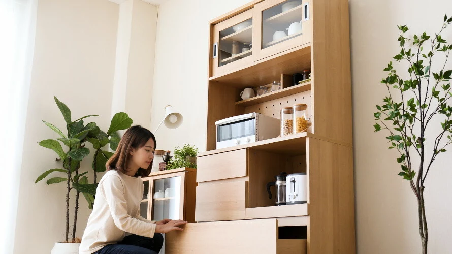 たっぷり収納でも安心の耐荷重