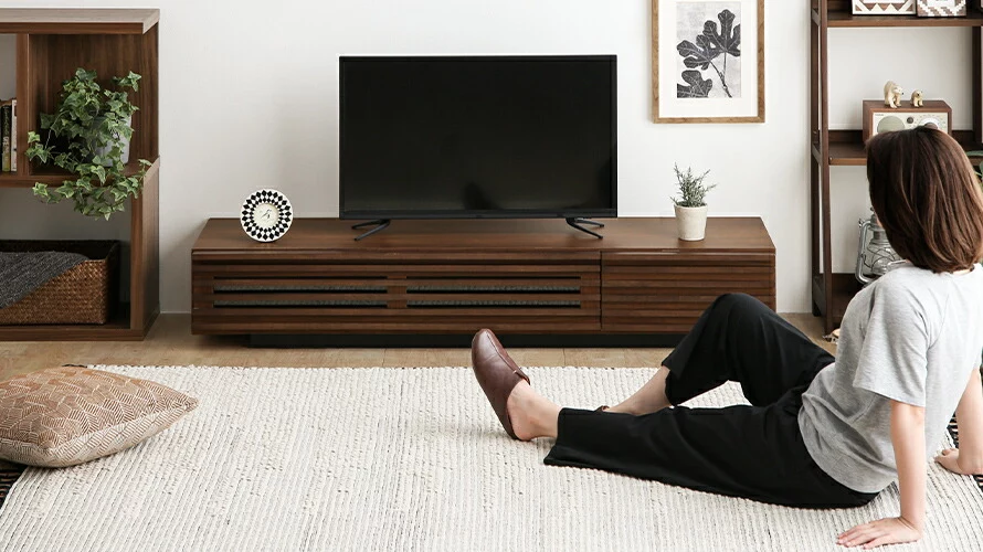 大型テレビにも対応の耐荷重