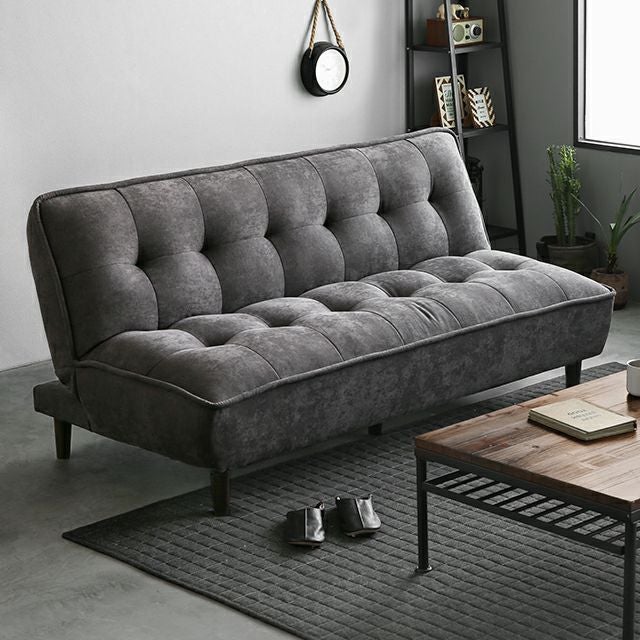 幅188cm・座り心地高評価] 3人掛けソファベッド フルフラット 傷に強い