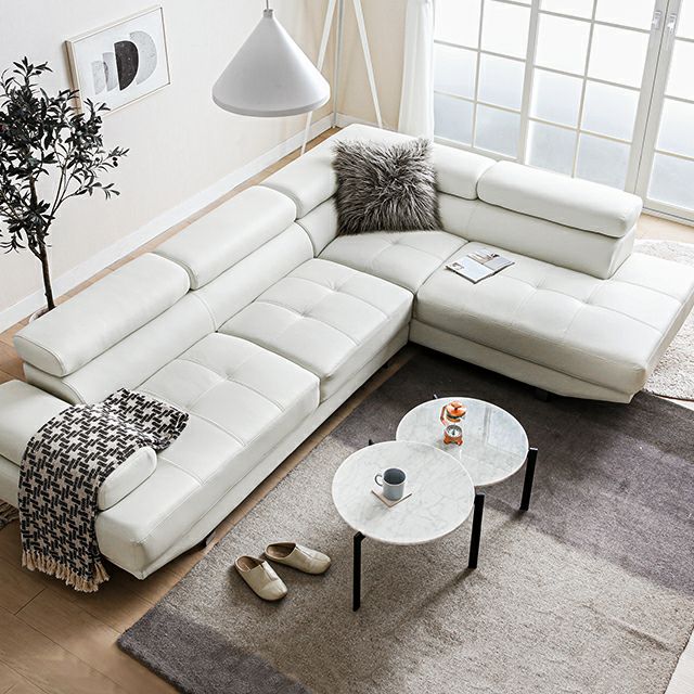 [幅268cm・傷やひっかきに強いEPUタイプ] 3人掛けレザーカウチソファ 広々設計 高級感