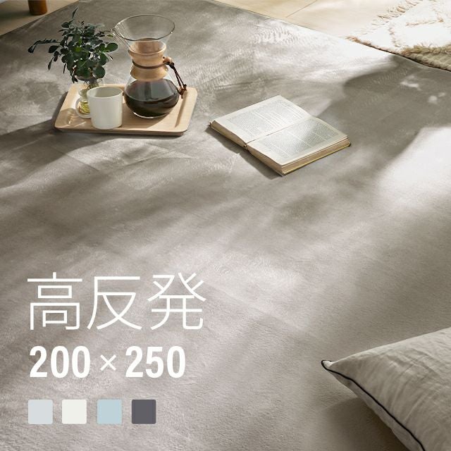 未使用　月曜まで最終値下げ！高反発ラグ200×250 チャコールグレー 高反発ラグ 200×250cm｜モダンデコ公式｜インテリア・家具の総合通販