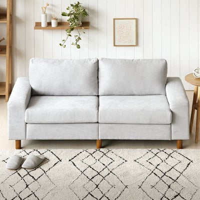 [幅161cm] 2人掛け北欧風シンプルソファ