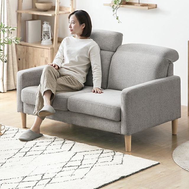 幅132cm] 2人掛けヘッドレスト付きソファ｜モダンデコ公式｜インテリア