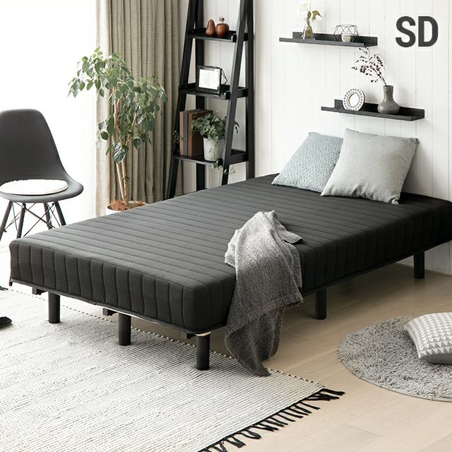 [セミダブル] 脚付きマットレス 極厚20cm ボンネルコイル