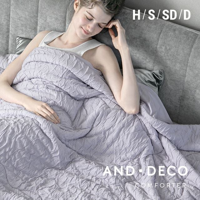 [ハーフ/S/SD/D] くしゅくしゅブランケット レーヨン100% とろける肌触り