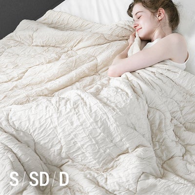 くしゅくしゅケット 冷感リバーシブル 190×140cm 洗える